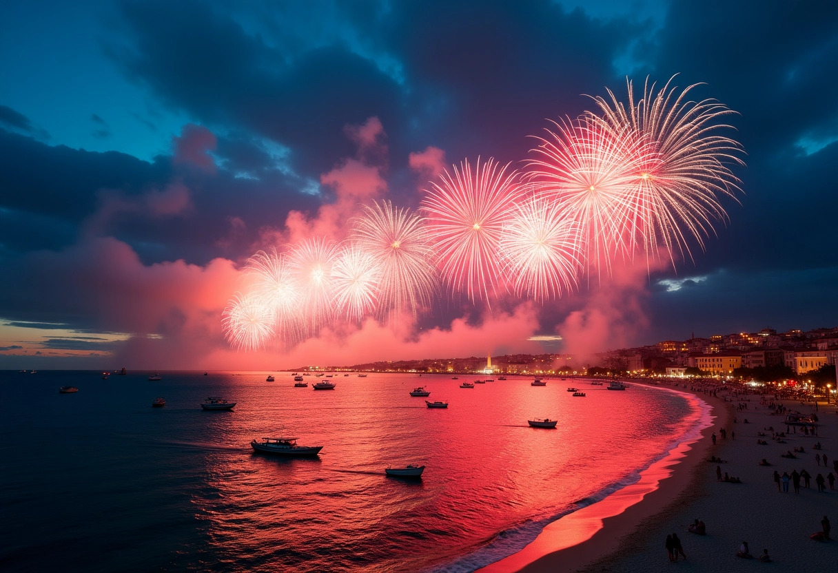 feu d artifice martigues