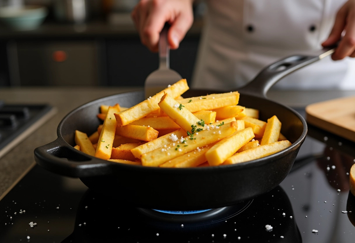 frites poêlées